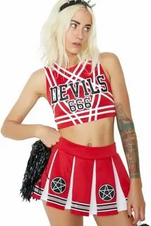 Dolls Kill Satan’s Cheerleader Set " Hex Libris Cheerleader 