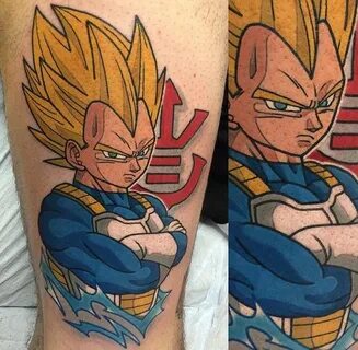 Vegeta Tattoo Anime tattoos, Dragon ball art, Nerdy tattoos