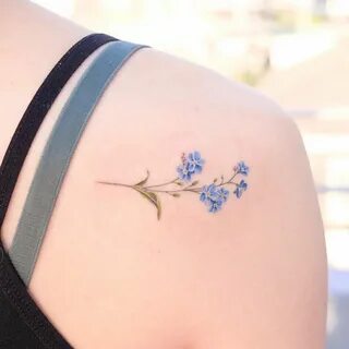 Forget-Me-Not Flower Tattoo Meaning Blue flower tattoos, Flo
