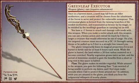 Greenleaf Executor - Magic weapon for the legal custodians o
