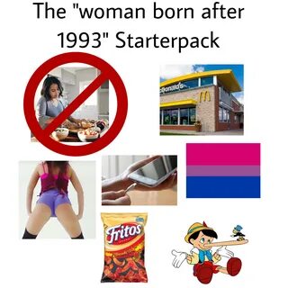 The "woman born after 1993" Starterpack /r/starterpacks Star