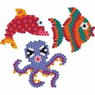 Colorful creatures of the deep can be created with Perler Be