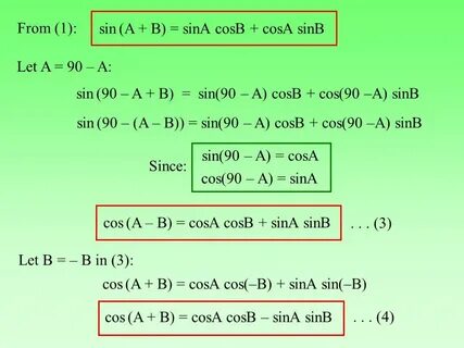 COMPOUND ANGLE FORMULAE. - ppt video online download