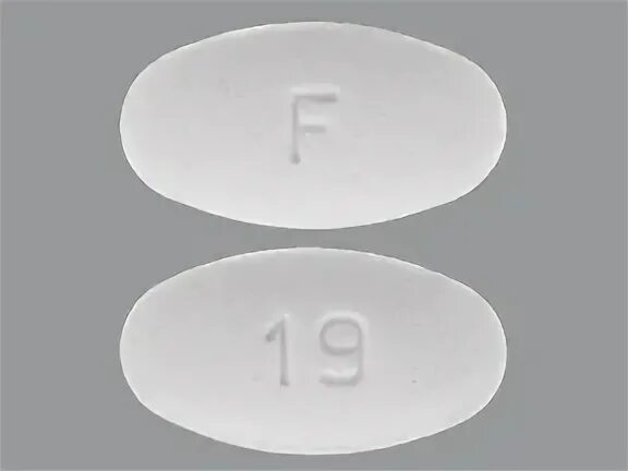Alendronate Sodium 35 Mg Tab - White Oval Tablet F 19 Aurobi