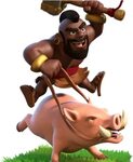 Clash Of Clans Clipart Clip Art - Hog Rider Of Coc - Png Dow