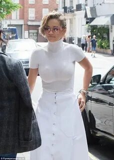 Pin by Jimadams on Celebs Rita ora, White dress, Ribbed turt