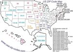 Us Map Zip Codes : 3 Digit Zip Code Map United States : Po b