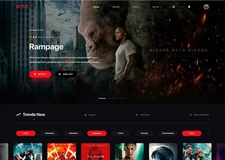 Netflix Redesign Website PSD Web design inspiration, Website