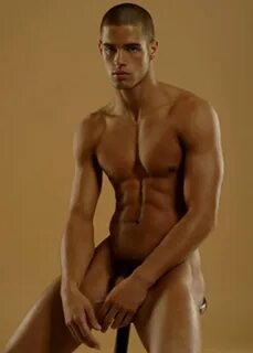 Naked white male model