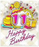 Happy 13th Birthday Card Boy Girl Happy 11th Birthday Happy 