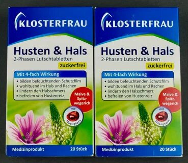 Купить 2 x Klosterfrau Husten & Hals Lutschtabletten - на Ау