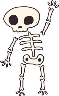 Download Clip Art Skeleton Cartoon - Transparent Background 