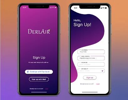 Mobile Sign Up Page on Behance