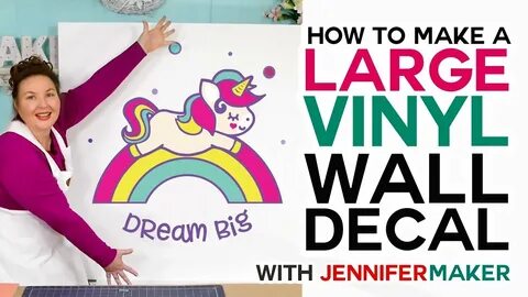 Make a Large Vinyl Wall Decal - How to Cut Larger Than Mat o