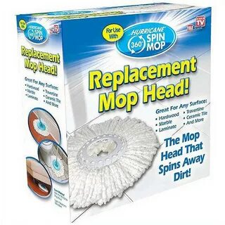 As Seen on TV Hurricane Spin Mop Replacement Heads - Walmart