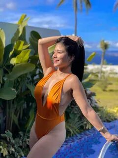 TGPH 4: Trixie Lalaine Fabricante Sexy Pool Photos in Orange