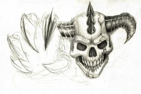 Demon Artwork Skull Drawing - Fifth-Harmony