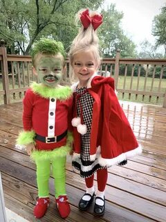 Grinch & Cindy Lou Cute halloween costumes, Sibling hallowee