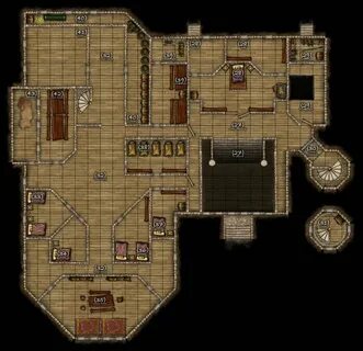 DND mansion map - 2nd Floor by r3v3r53d on DeviantArt