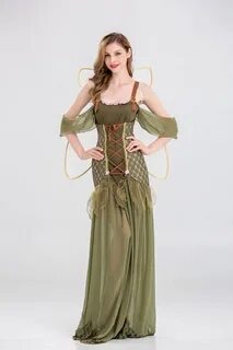Хэллоуин лес зеленый Эльф принцесса фея цветы костюмы ангела