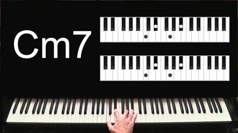 How to play Cm7 chord - Learn to play piano chords for begin