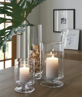 London Narrow Clear Hurricane Candle Holder + Reviews Crate 