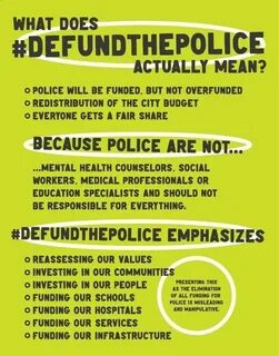 DEFUND THE POLICE " MyConfinedSpace