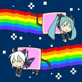 Pin by Mira on Nyan Cat Vocaloid, Nyan cat, Hatsune miku