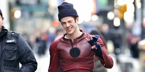Grant Gustin Shares First Photos From 'Flash' & 'Supergirl' 