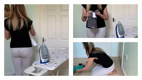 ASMR Ironing and Laundry Folding - Daily Routine - YouTube