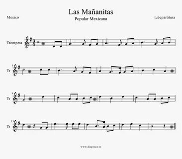 Las Mañanitas Trompeta-1 - Alto Sax Christmas Sheet Music, H