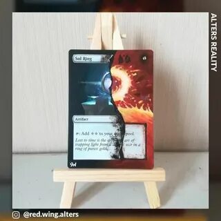 Awesome Sol Ring alter. Mtg altered art, Magic cards, Card a