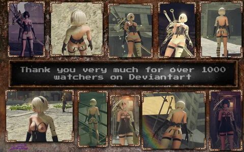 Purple ⚡ on Twitter: "Mod-Nier Automata-2B DLC partially nud