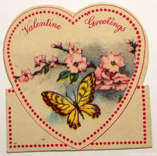 Postcards of the twentieth century - Valentine's Day 6 Откры