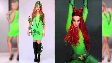 Sexy Halloween Poison Ivy inspired Costume DIY - YouTube