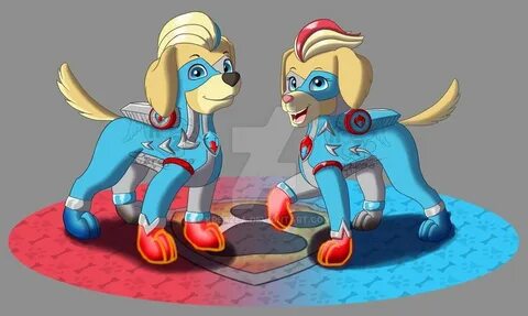 Mighty Pups: Mighty Twins by kreazea Paw patrol toys, Cute a