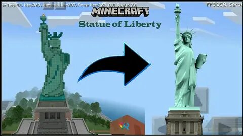 Statue of Liberty 🗽 in Minecraft - YouTube