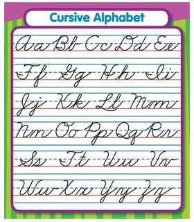 Cursive Alphabet Sticker Pack Product Image Cursive alphabet