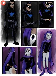 Nightwing becomes Raven by ThatFreakGivz on DeviantArt