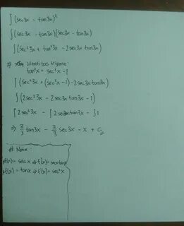 Integral of sec3x