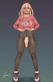 xinaelle, power (chainsaw man), tagme, futa only, futanari.