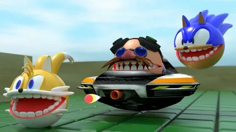 Sonic and Tails Vs Eggman in a Pacman World - YouTube