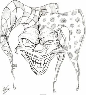 Drawings Of Gangster Clowns - englshwer