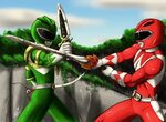 Green Ranger Vs Red Ranger redux Green ranger, Ranger, Power