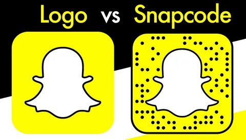Snapchat // Logo vs Snapcode. When using a Snapcode may not 