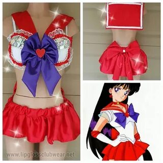 Sailor Mars Inspired Outfit Rave Wear Theme Wear Dance Etsy 