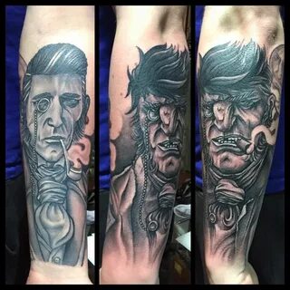 #Dr #Jekyll #Mr #Hyde #cartoon #comics #tattoo #sleeve #Dubl