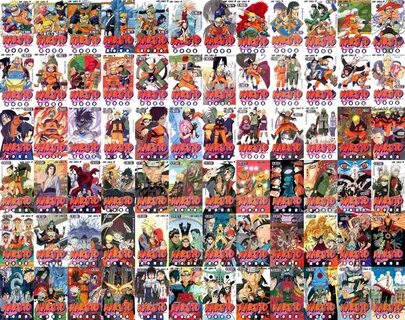 Naruto volumes 1 - 72 cover compilation (complete series) Vi