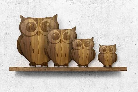 Trotec template wood owls