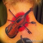 фото тату Скрипка от 26.12.2017 № 124 - tattoo Violin - tatu